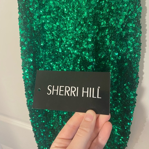 Sherri Hill‎ Emerald Prom Dress 54330 Size 4 - Picture 6 of 8
